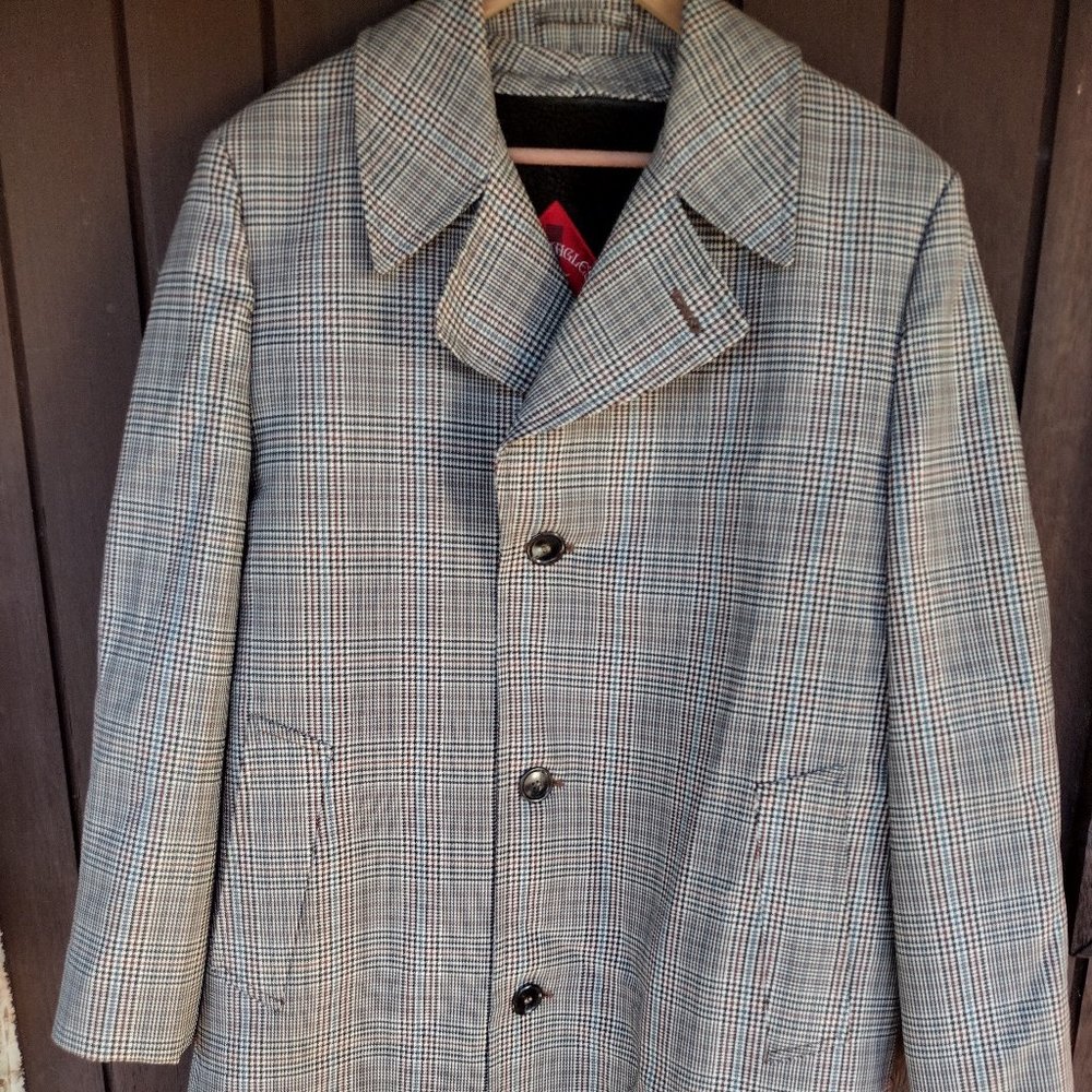 🌎 Gleneagles Sovereign || Lined Houndstooth Plaid Trench Coat